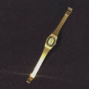 GRUEN Dainty Gold-Toned Diamond Quartz Analog Wristwatch